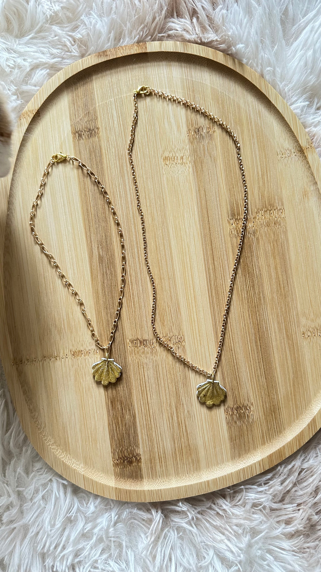 Naia — Collier pendentif coquillage fait main