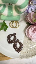 Boucles d’oreilles argile polymère– Collection Sous les Bois (Ivy)