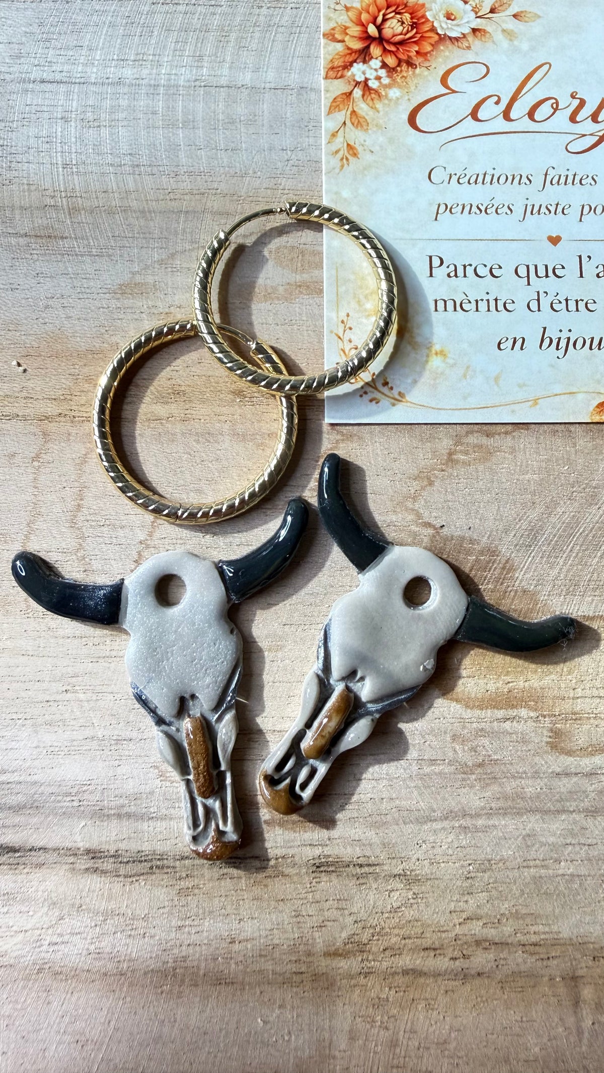Jolene – Pampilles crâne de longhorn, collection western | Eclorya