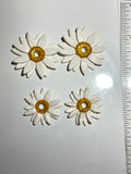 Grandes Boucles d’oreilles marguerite (Margaux)