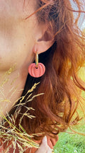 PAMPILLES Colette citrouille –BOUCLES D’OREILLES INTERCHANGEABLES