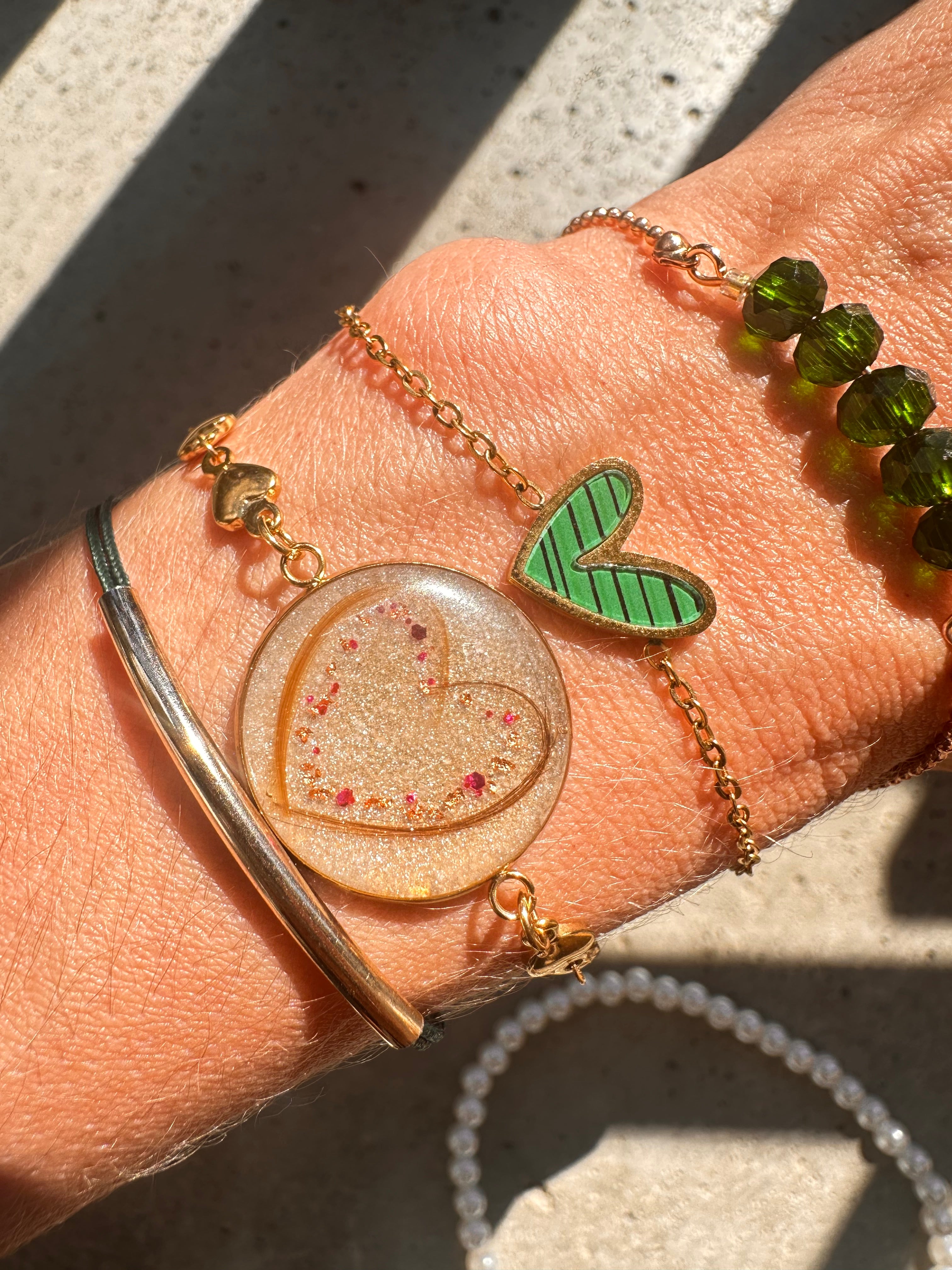 ❤️ Bijoux Lien Éternel – Pendentif ou Bracelet en Résine UV avec Cheveux d’Enfant