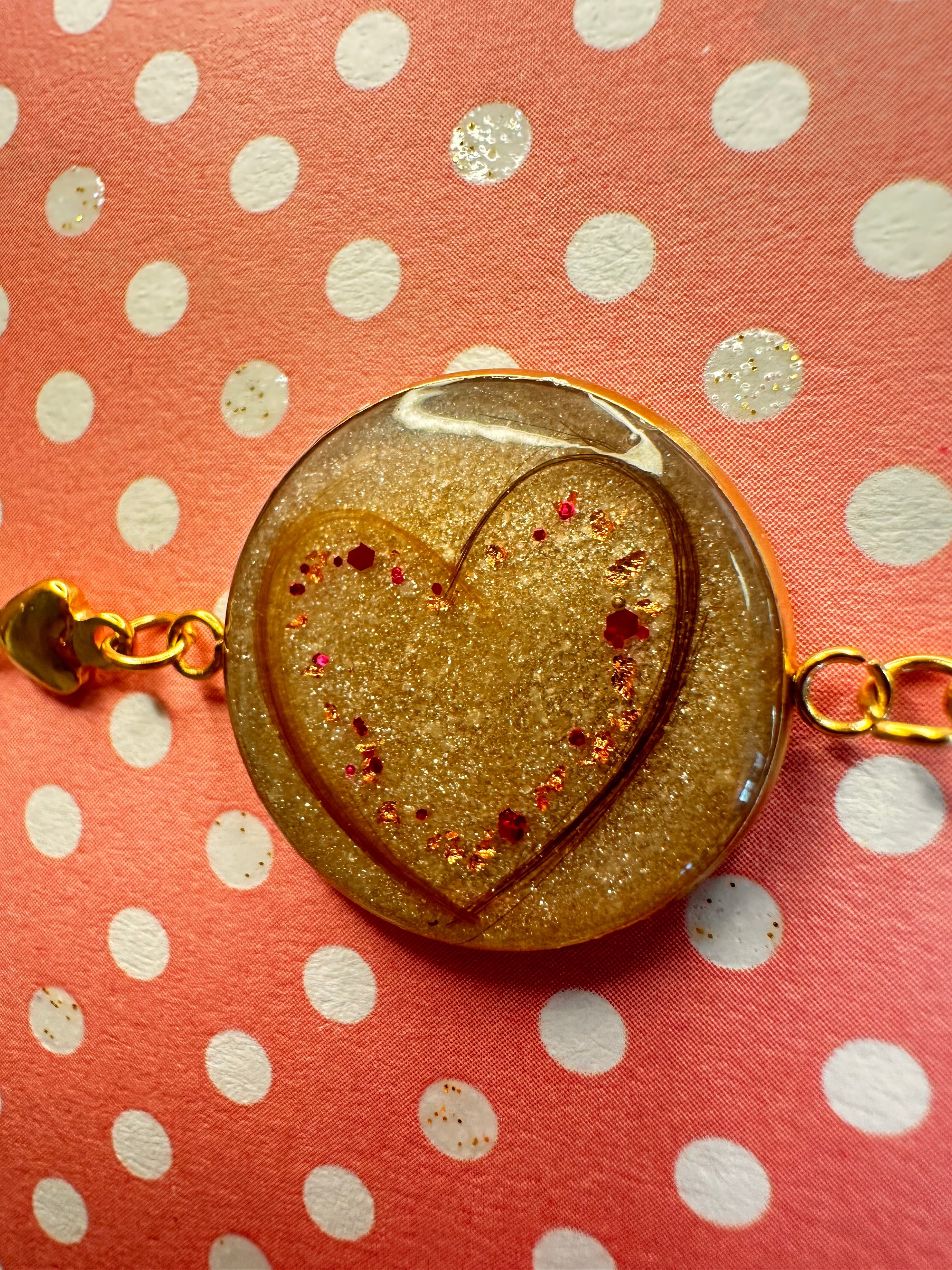 ❤️ Bijoux Lien Éternel – Pendentif ou Bracelet en Résine UV avec Cheveux d’Enfant