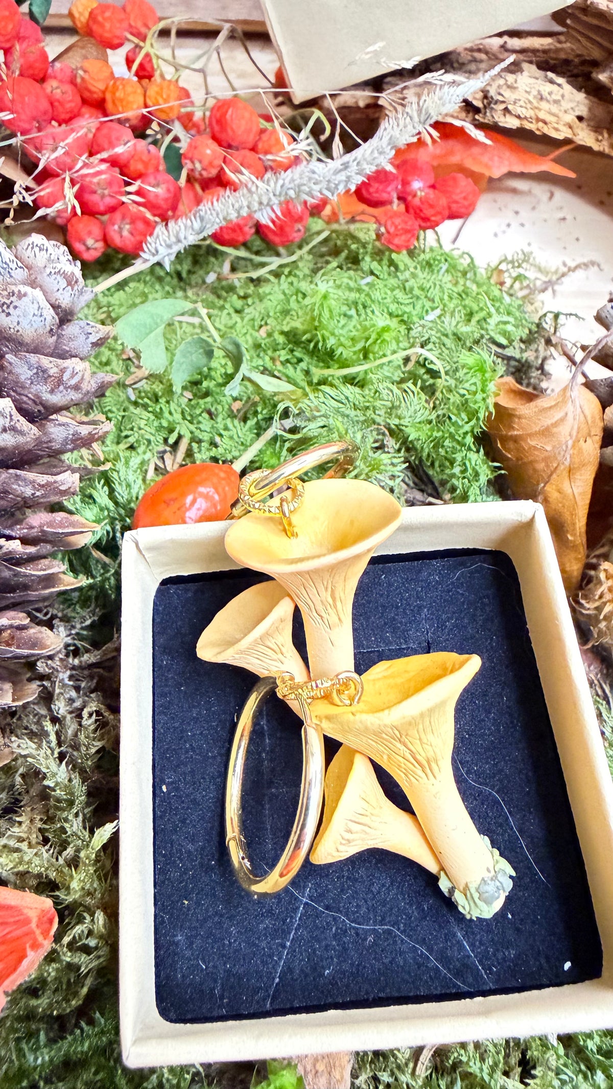 PAMPILLES Giselle girolle –BOUCLES D’OREILLES INTERCHANGEABLES