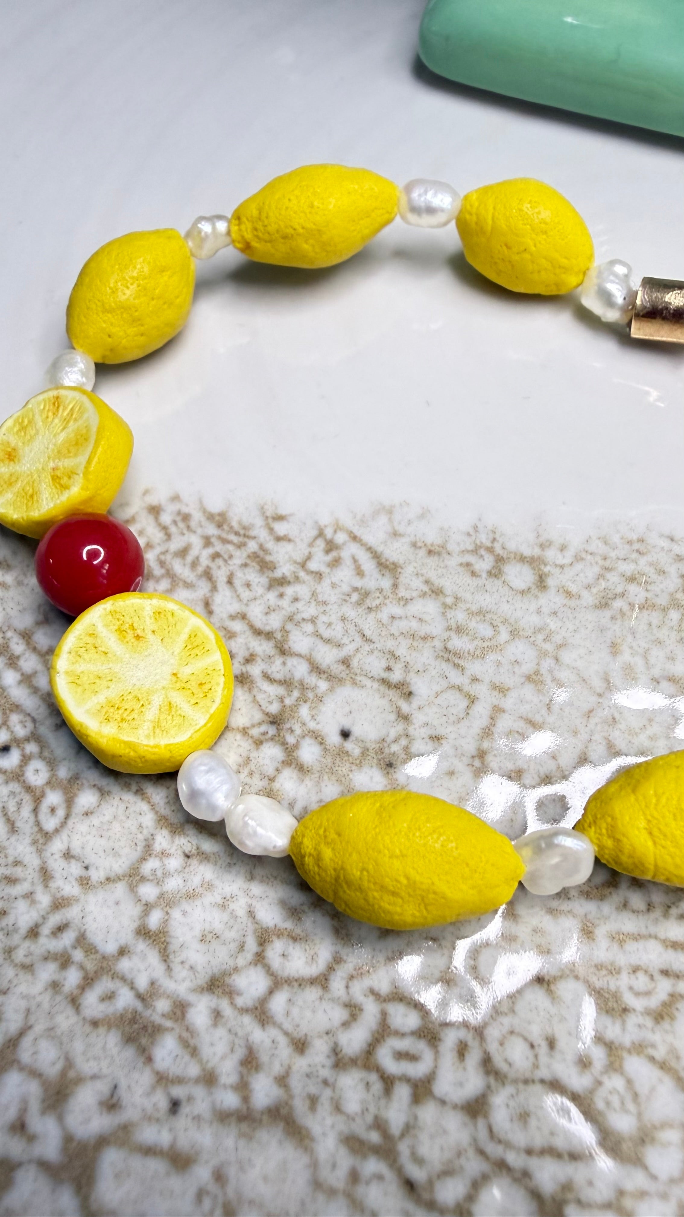 Bracelet Siciliana — Citrons & Perles