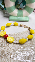Bracelet Siciliana — Citrons & Perles