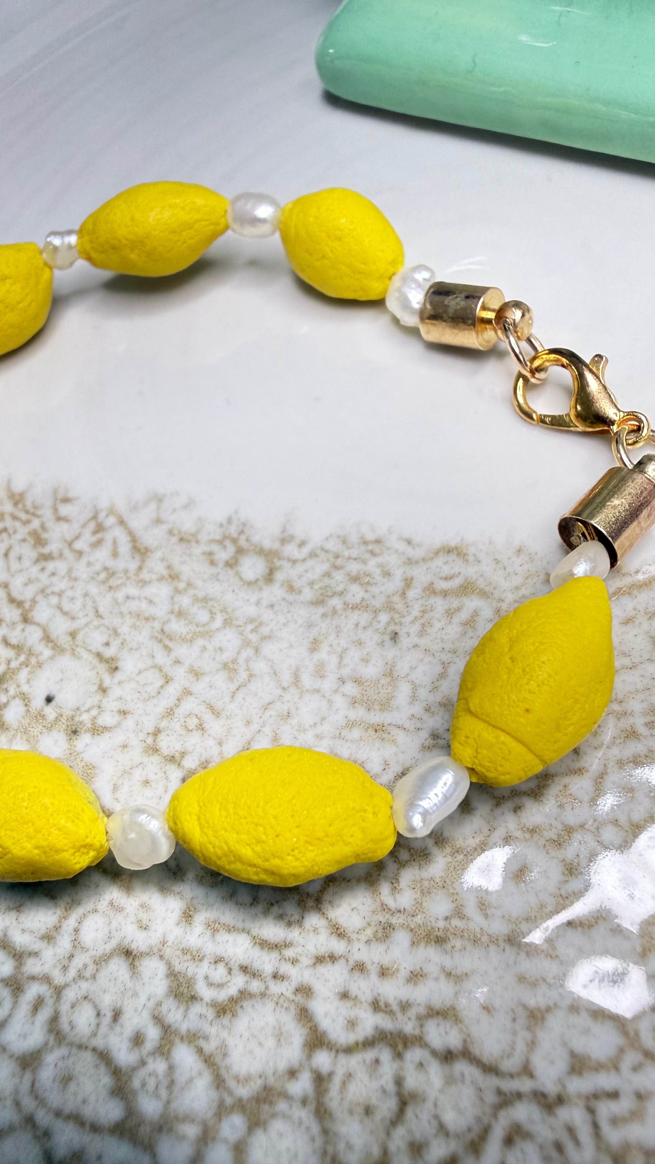 Bracelet Siciliana — Citrons & Perles
