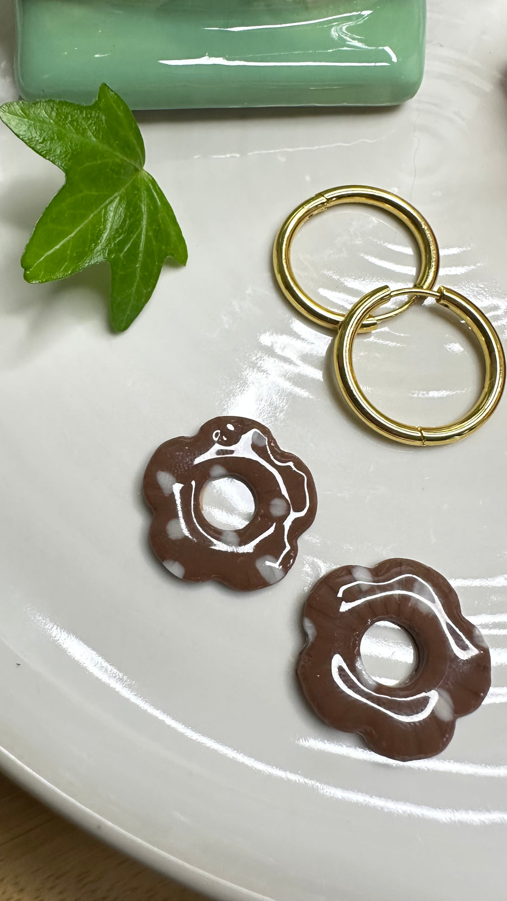 Boucles d’oreilles argile polymère– Collection Sous les Bois (Nola)