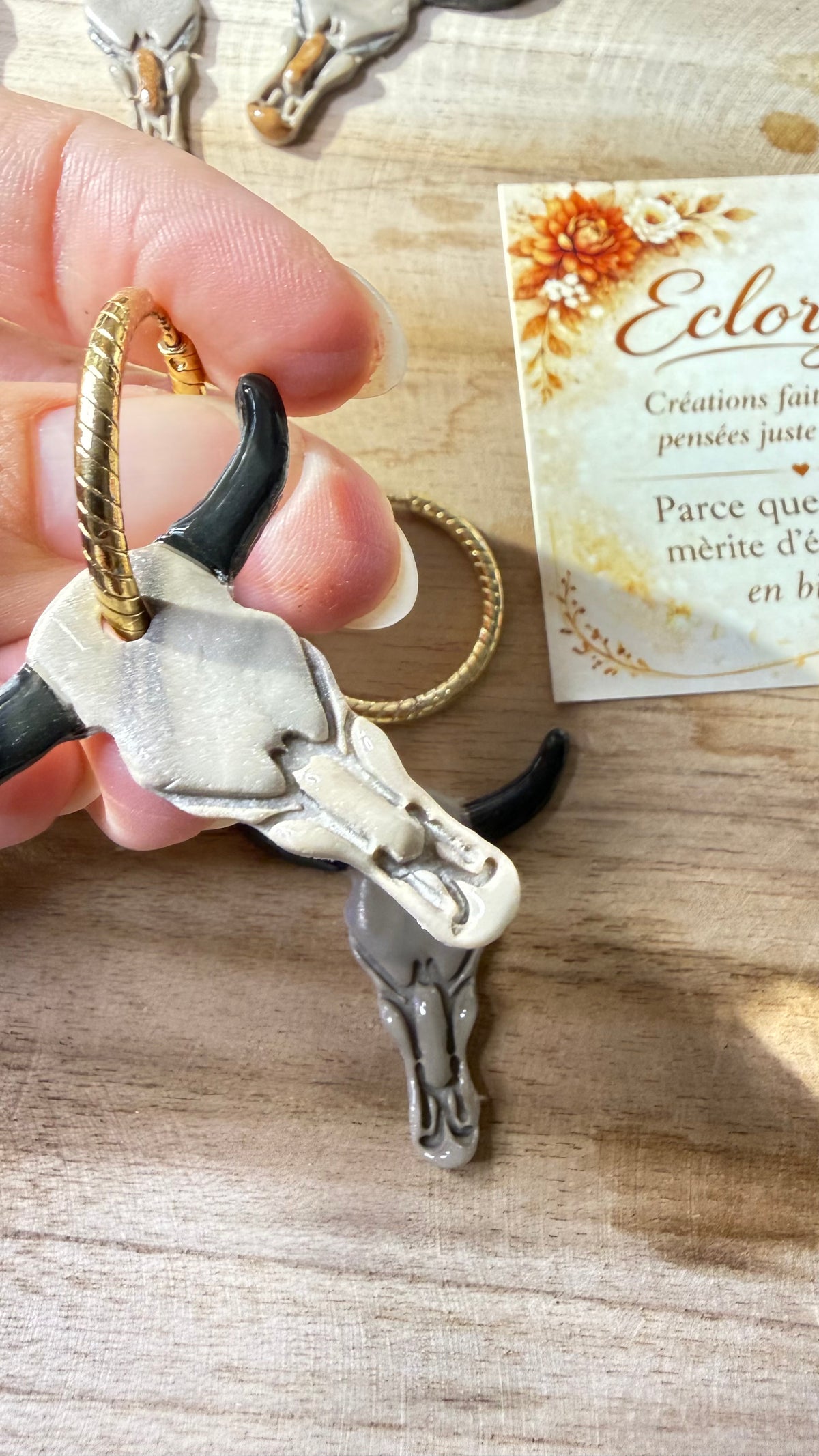 Jolene – Pampilles crâne de longhorn, collection western | Eclorya