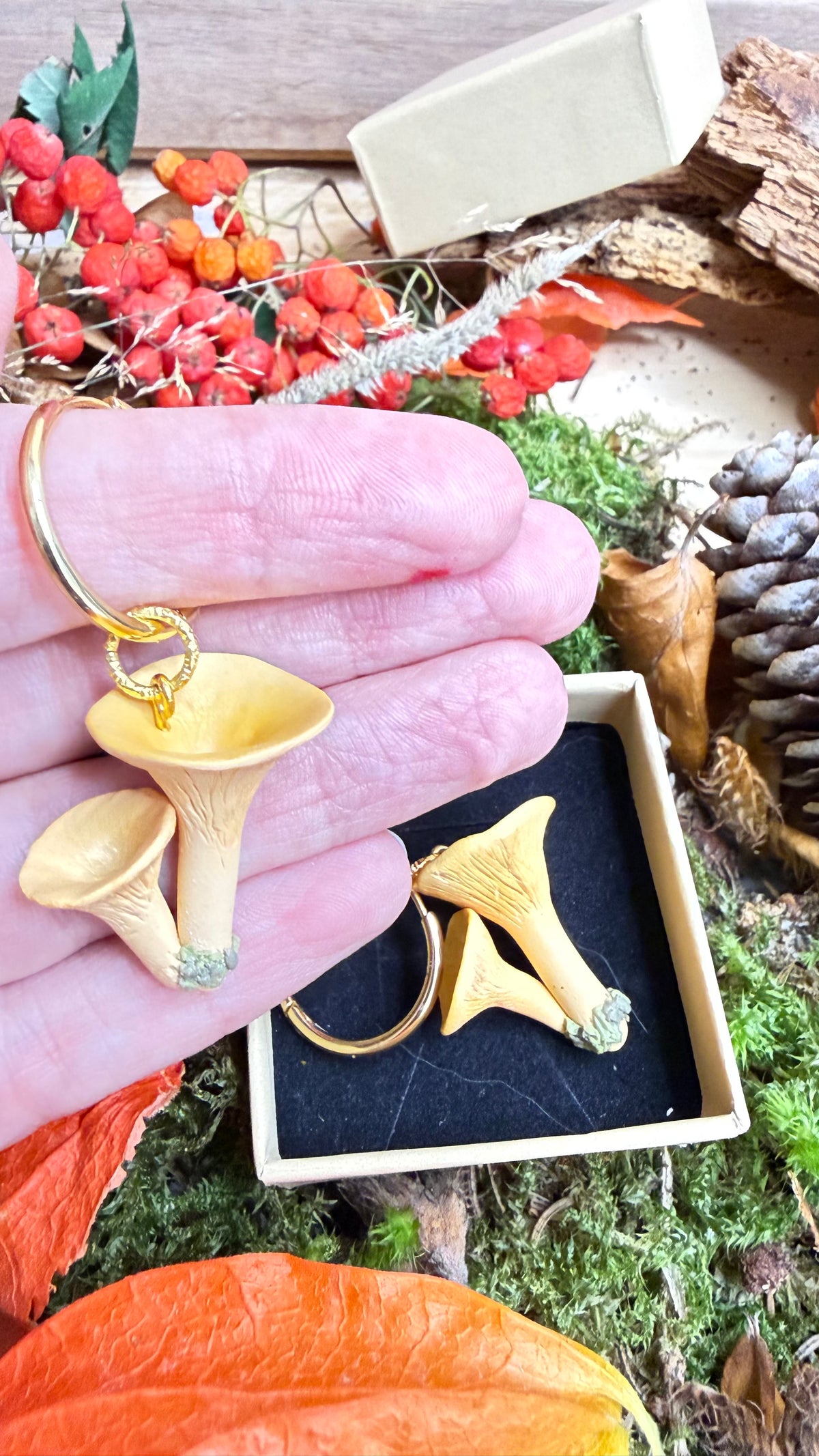 PAMPILLES Giselle girolle –BOUCLES D’OREILLES INTERCHANGEABLES