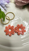 Boucles d’oreilles pâte polymère – Collection Coral (Zélie)