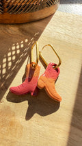 PAMPILLES Dolly – bottes de cowboy faites main–BOUCLES D’OREILLES INTERCHANGEABLES